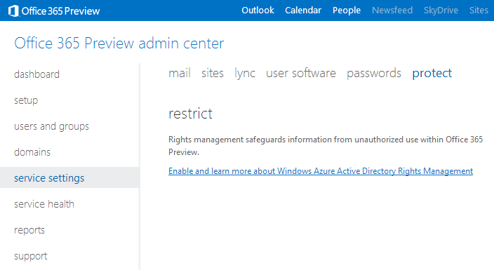azure rights for mac office 365